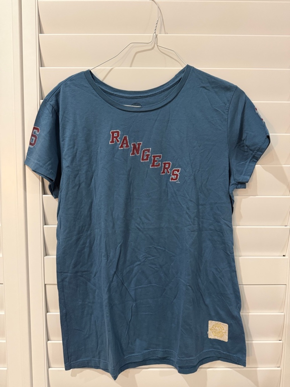 NWOT Woman’s Blue 'Rangers' AVERY Graphic Tee-XXL